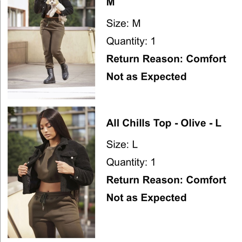 Olive jogger set